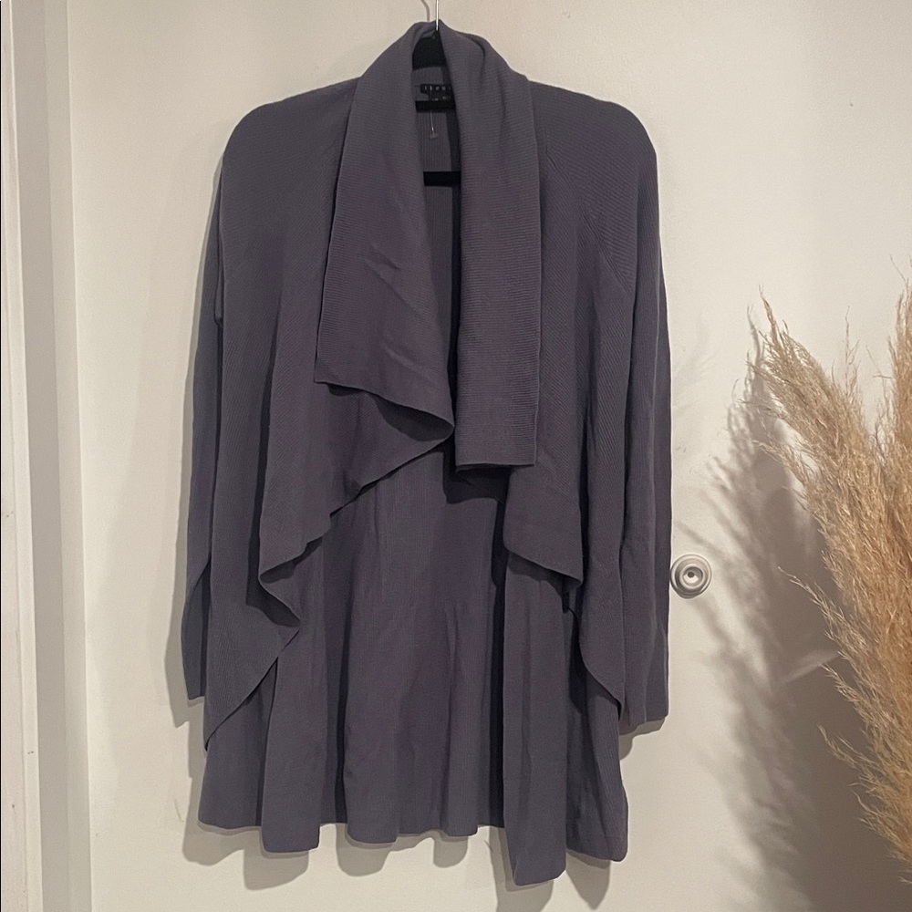 Theory Purple Wool Knit Sweater Sz L B124